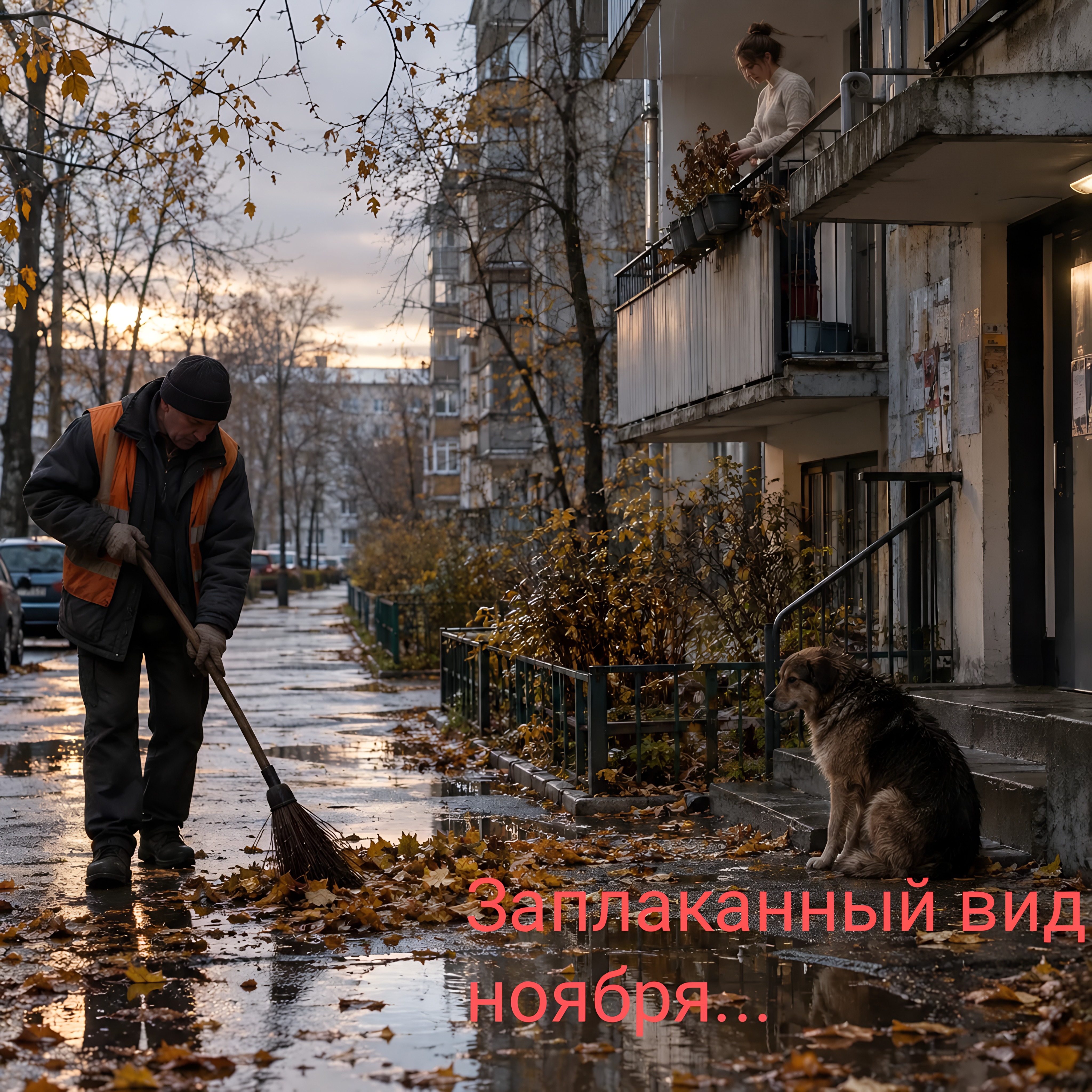 Обложка релиза: Заплаканный вид ноября..
